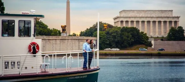 Couple on A Water Taxi in Alexandria
