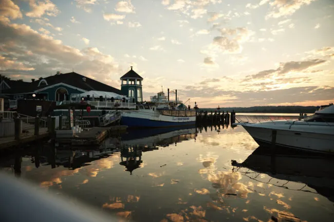 The Alexandria Waterfront At Dusk