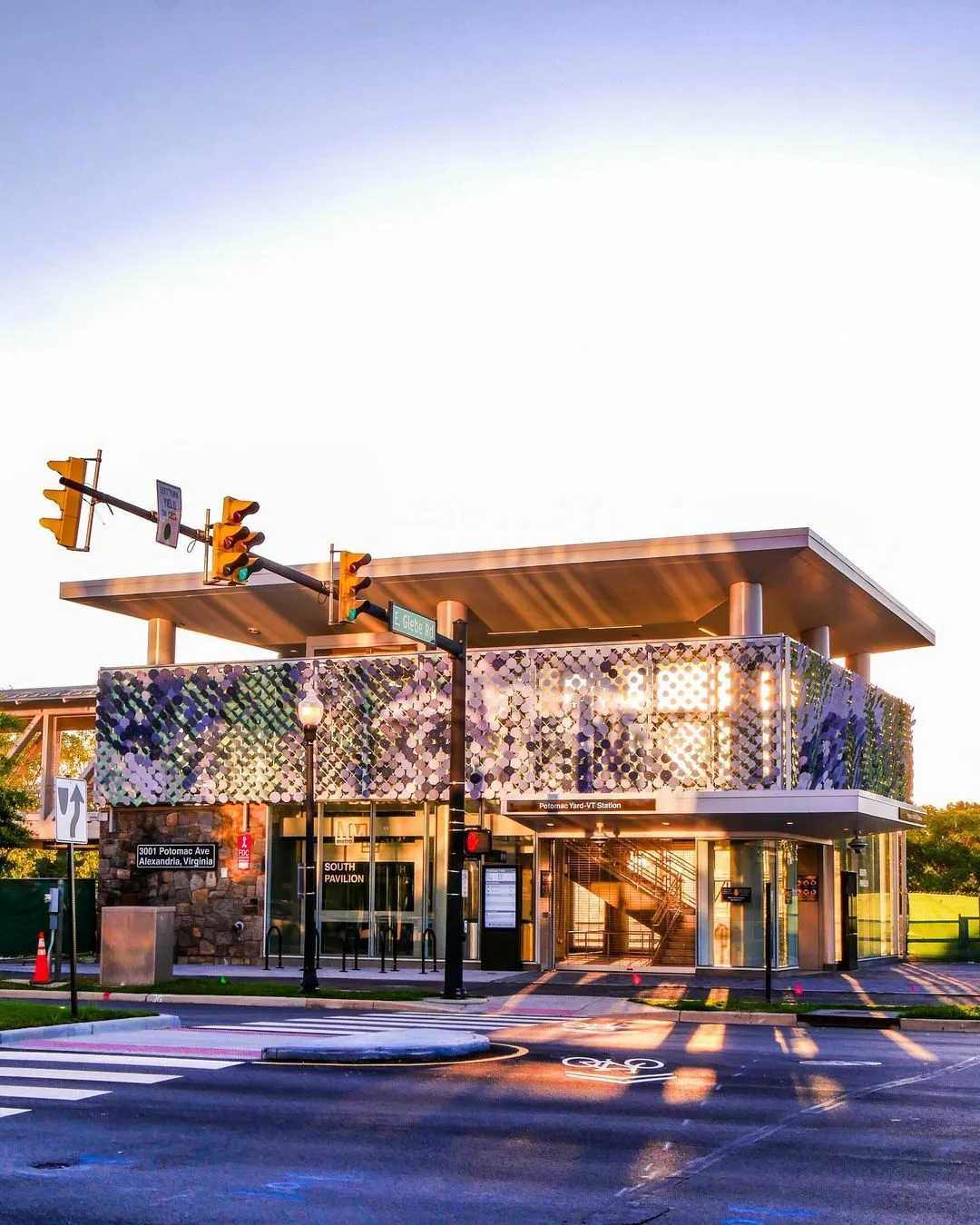 Potomac Yard Metro Station Exterior Artwork