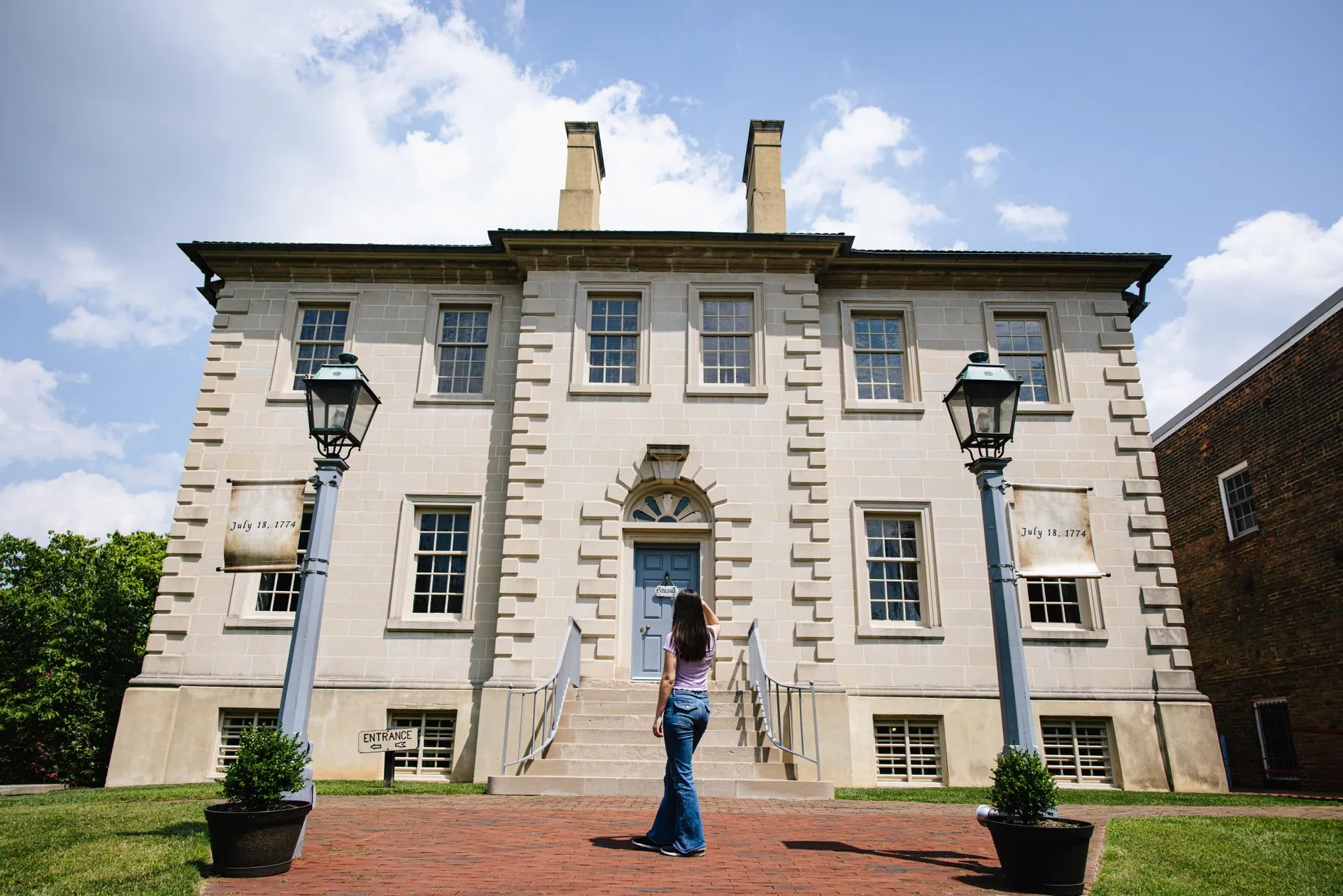 The Carlyle House in Old Town Alexandria.